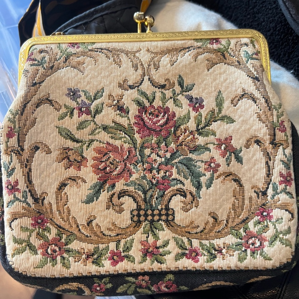 Floral Tapestry Clutch